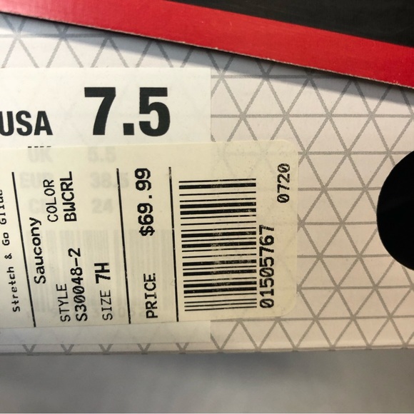 NIB Saucony Stretch and Go Glide black slip on shoes multiple sizes - Picture 9 of 12